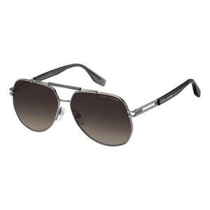 A0766Z New MARC JACOBS Silver Square Marc 673/S KB7 HA Sunglasses Women